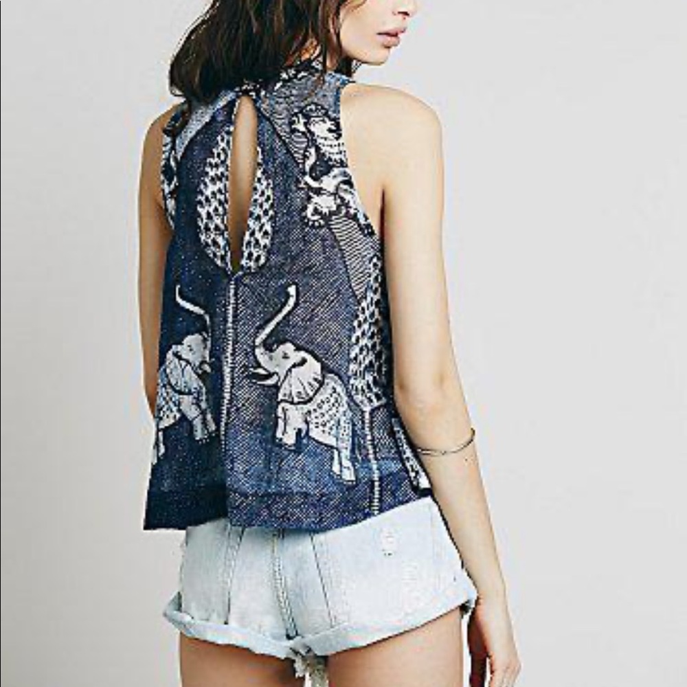 Free People Double Dutch Gauze Top